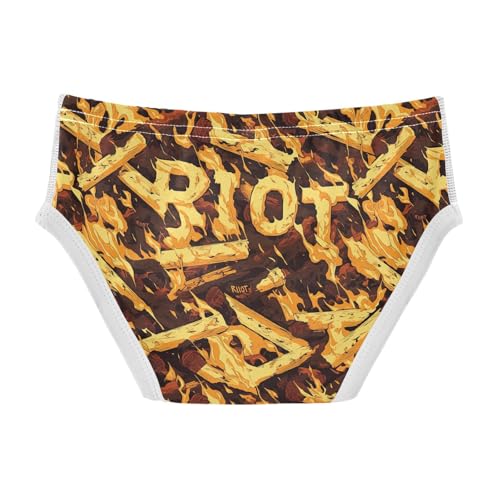visesunny Boys Potty Training Underwear Burning Match Alphabet Breathe Cotton Briefs Size 2T-8Y for Toddler2