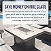 American Fireglass Stainless Steel Drop-in Rectangular Fire Pit Pan and Burner –Durable, Easy Install and Removal, Even Burn – Must Have for Fire Glass Display, 48” x 14”