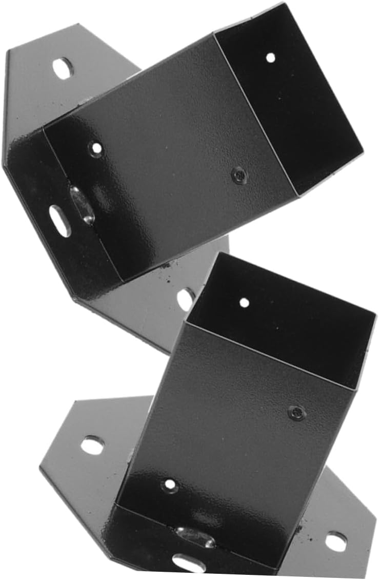 jojofuny 2pcs Heavy Duty Mailbox Post Bases Sturdy Deck Support Brackets for Mailboxes Weather-Resistant Design Easy Installation Compatible Decks and Fences