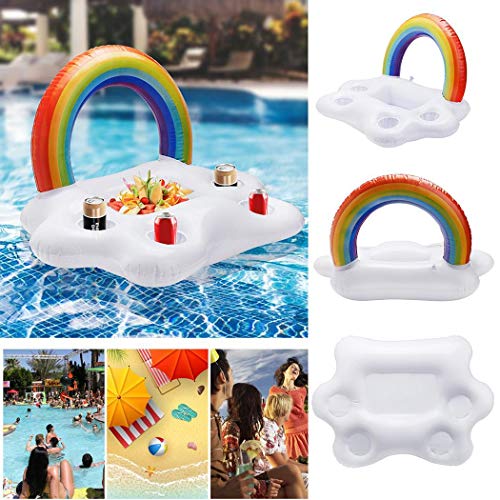 Colchoneta Bandeja Hinchable de Piscina Titular de la Bebida Inflable Posavasos de Flotador inflador colchonetas para la decoración de la Fiesta en la Playa Piscina