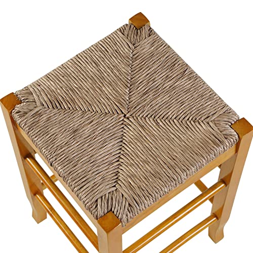 Boraam Square Rush Backless Counter Height Kitchen Stool - Oak