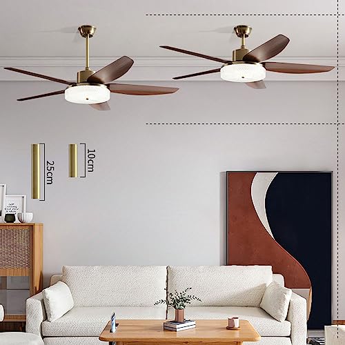 Ventilateur de plafond design industriel en acrylique de 30 cm avec LED - 6
