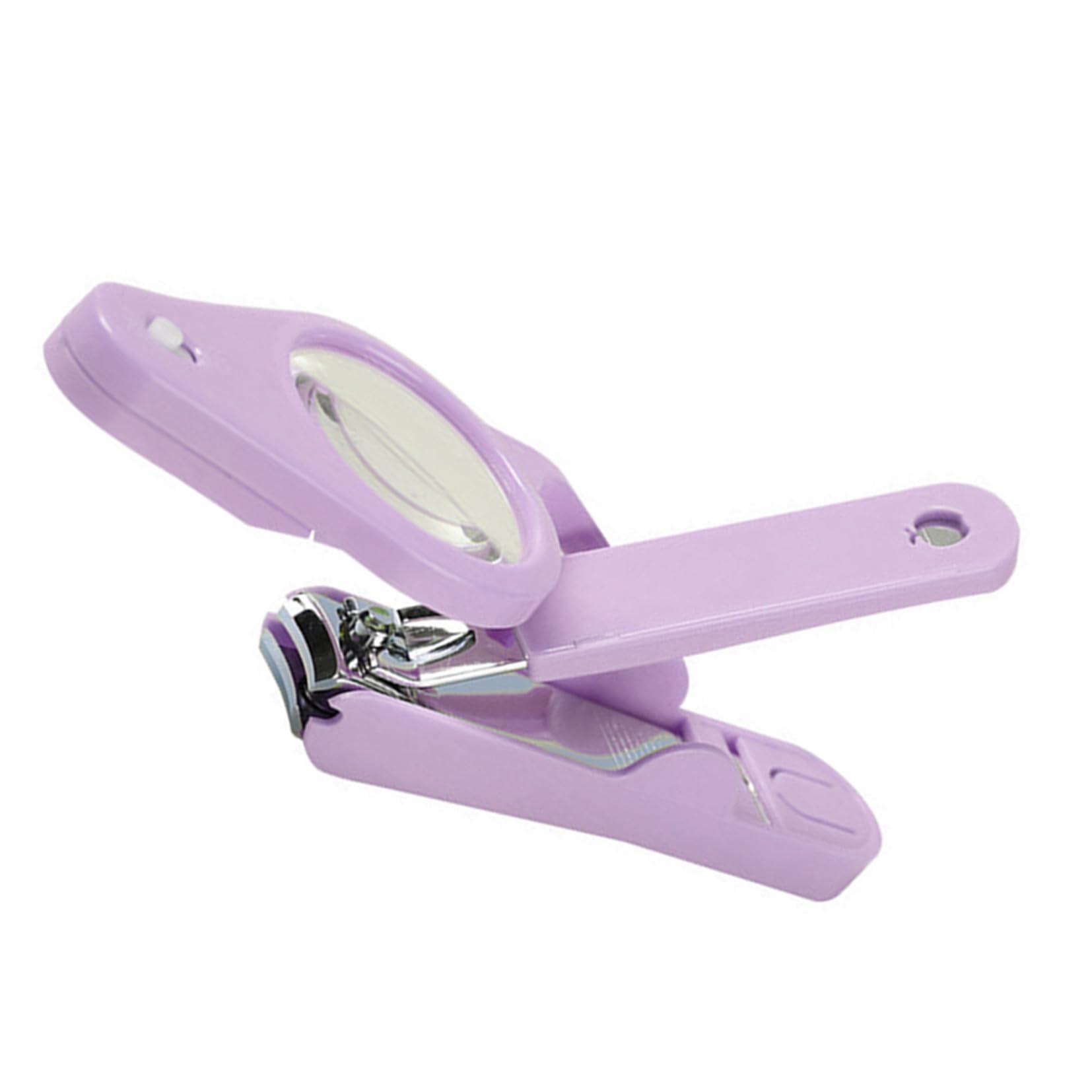 minkissy 3pezzi Tagliaunghie Portatile Con Lente Di Ingrossamento e Luce Led Tronchese Per Unghie Durevole e Strumento Manicure Per Adulti e Anziani Per Uso Domestico e Viaggi