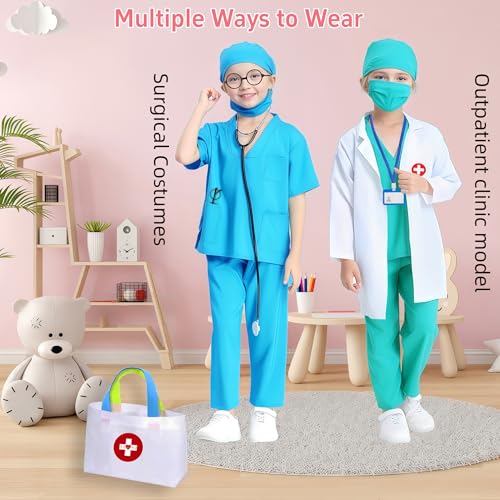 Disfraz de Doctor para Niños 9 piezas con Bolsa miniatura 5