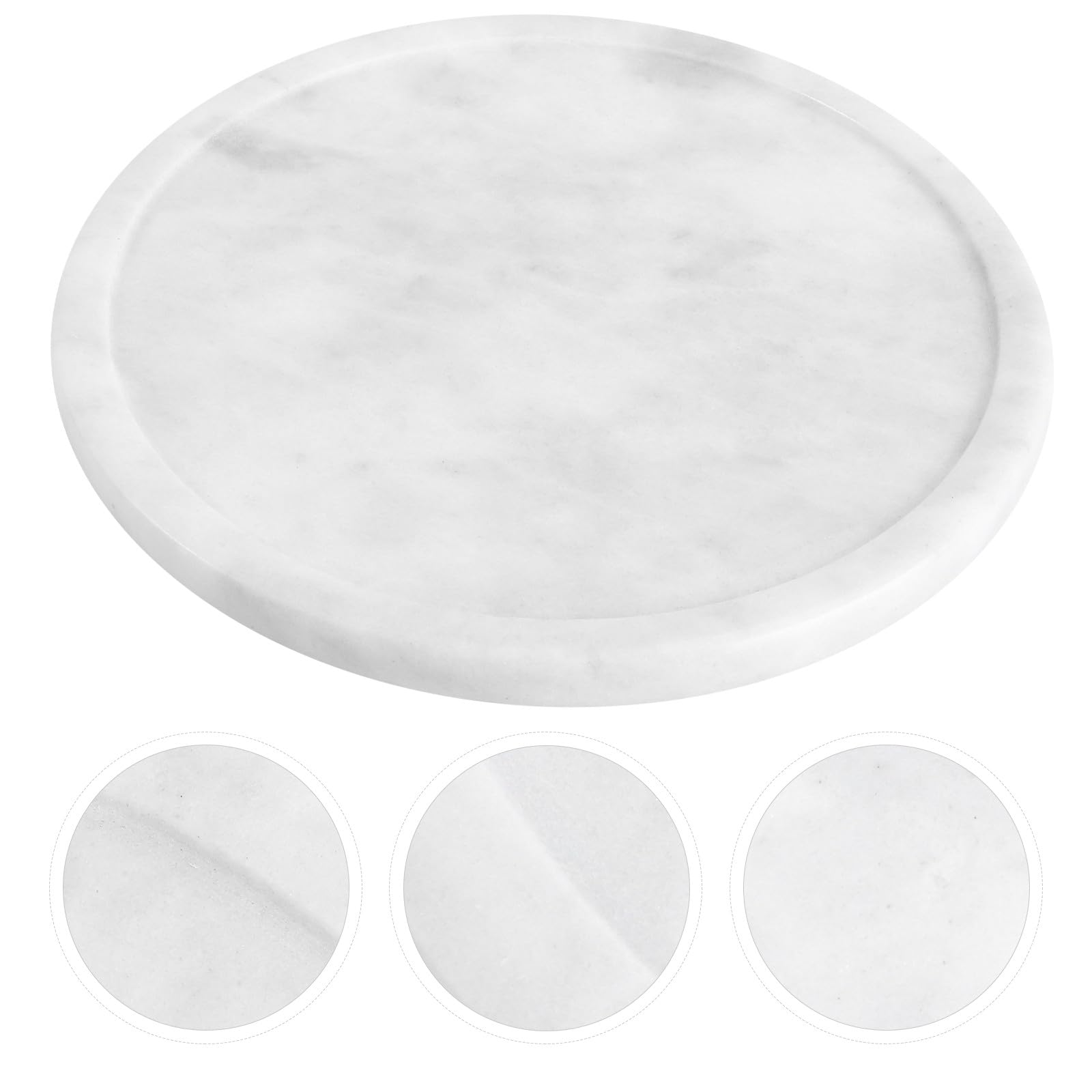 TOYANDONA Vassoio in Marmo Naturale per Dolci Snack e Frutta Secca Piatto Decorativo Elegante per Feste e Casa Design Resistente e Facile da Pulire per Buffet e Aperitivi