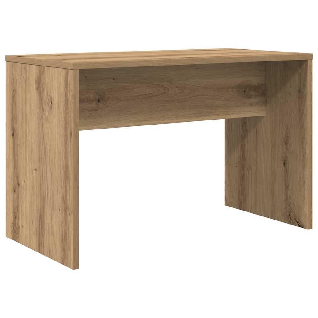 Set Toeletta con LED Rovere Artigianale in Legno Multistrato con Sgabello