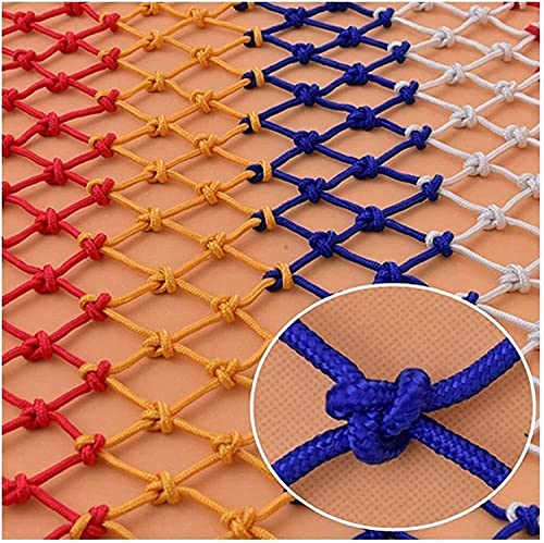 HAPPLiGNLY Decoration Net Color Safety Net, Children Climbing Net Outdoor Birds Net, Garden Swing Plant Fence Protective Net, Kids Hammock Railing Cargo Pet Rope Net Rope Netting (Size : 4x5