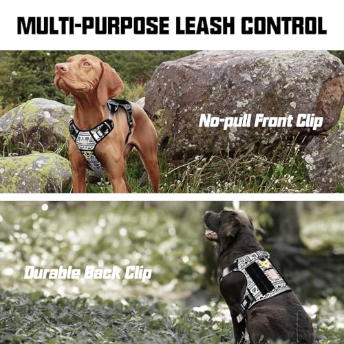 Image of AUROTH Dog Harness for Large Dogs, No Pull Tactical Dog Vest Heavy Duty
