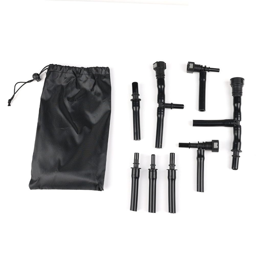 Kit de detector de fugas del sistema EVAP automotriz, esencial para la mecánica de diagnóstico del sistema de combustible, compatible con varias máquinas de humo