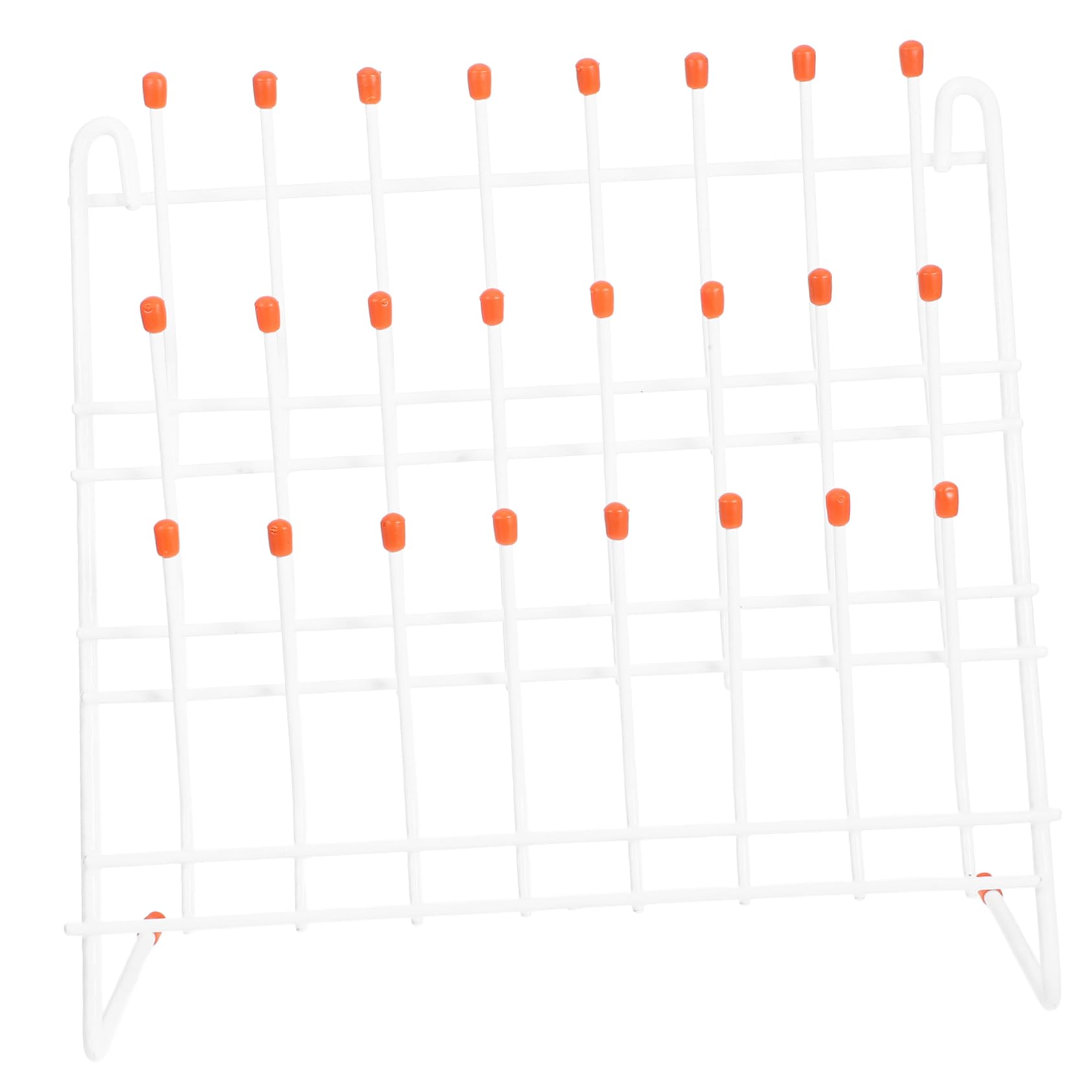 Ipetboom Soporte Para Secado De Tubos De Ensayo De Hierro, Rejilla De Drenaje Plegable Para Laboratorio, Organizador De Tubos Para Uso En Laboratorio