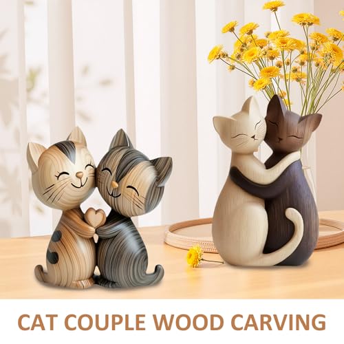 Statuette Chat Bois 2D Déco Bureau, modèle CSAJ-RC8 KEORHEZ
