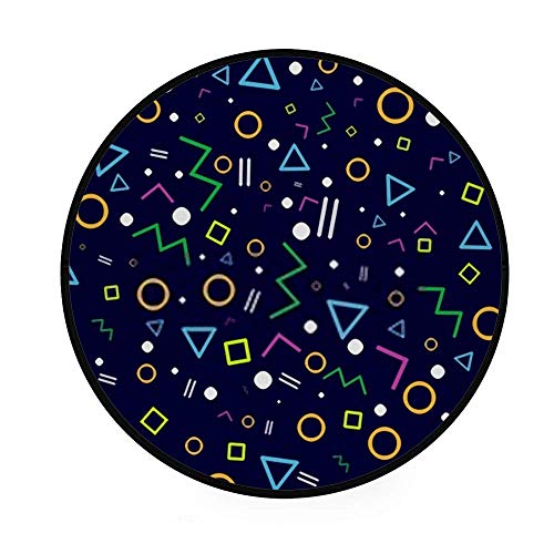 Tapis rond antidérapant super doux pour éviter les glissades