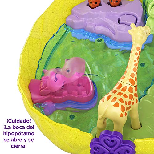 Polly Pocket Cofre Colgante Polly con Lila en forma de piña, muñeca con accesorios (Mattel GKJ64)