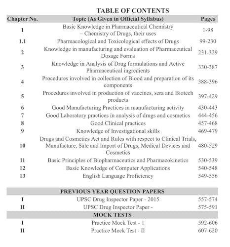 Image of UPSC DRUG INSPECTOR BOOK 2026 | Official CDSCO Syllabus Based | Theory + MCQs with explanations + PYQs + Mock Tests