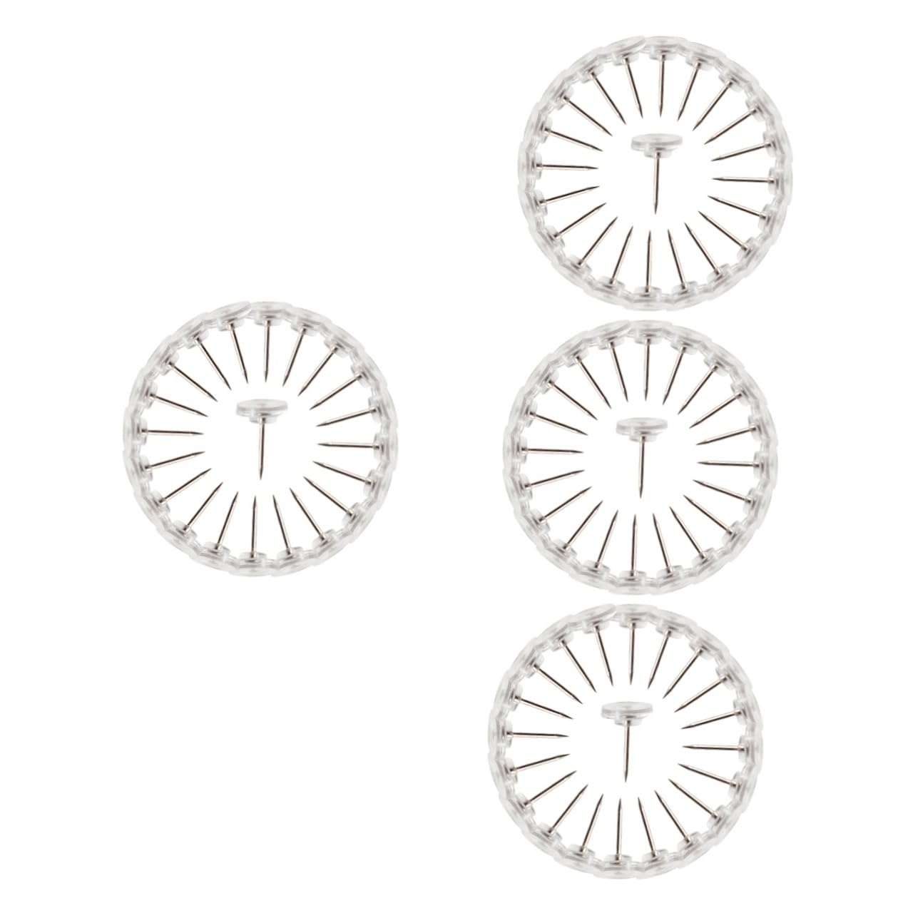 Angoily 4 Sätze Transparente Pinnadeln Für Korkwand Fotowand Und Karten Vielseitige Niedliche Stecknadeln Für Büro Und DIY Projekte Boxen À 200 Stück * 4