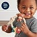 Itzy Ritzy Silicone Teether with Rattle; Rattle Teether Features Rattle Sound, Three Silicone Teething Rings and Raised Texture to Soothe Gums; Ages 3 Months and Up (Highland Cow)