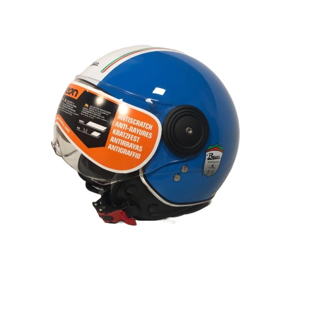 Open Space ABS - Visera redonda azul / blanco - L