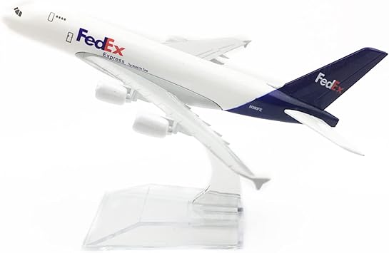 Aircraft 16 cm Model for Federal Express A380 1400 Aircraft Kits for Collection and Gift