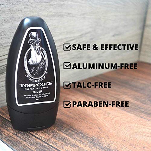 Toppcock Proper And Proud TCSLVRCLS90 Classic Toppcock Silver Leave-On Hygiene Gel thumb #4