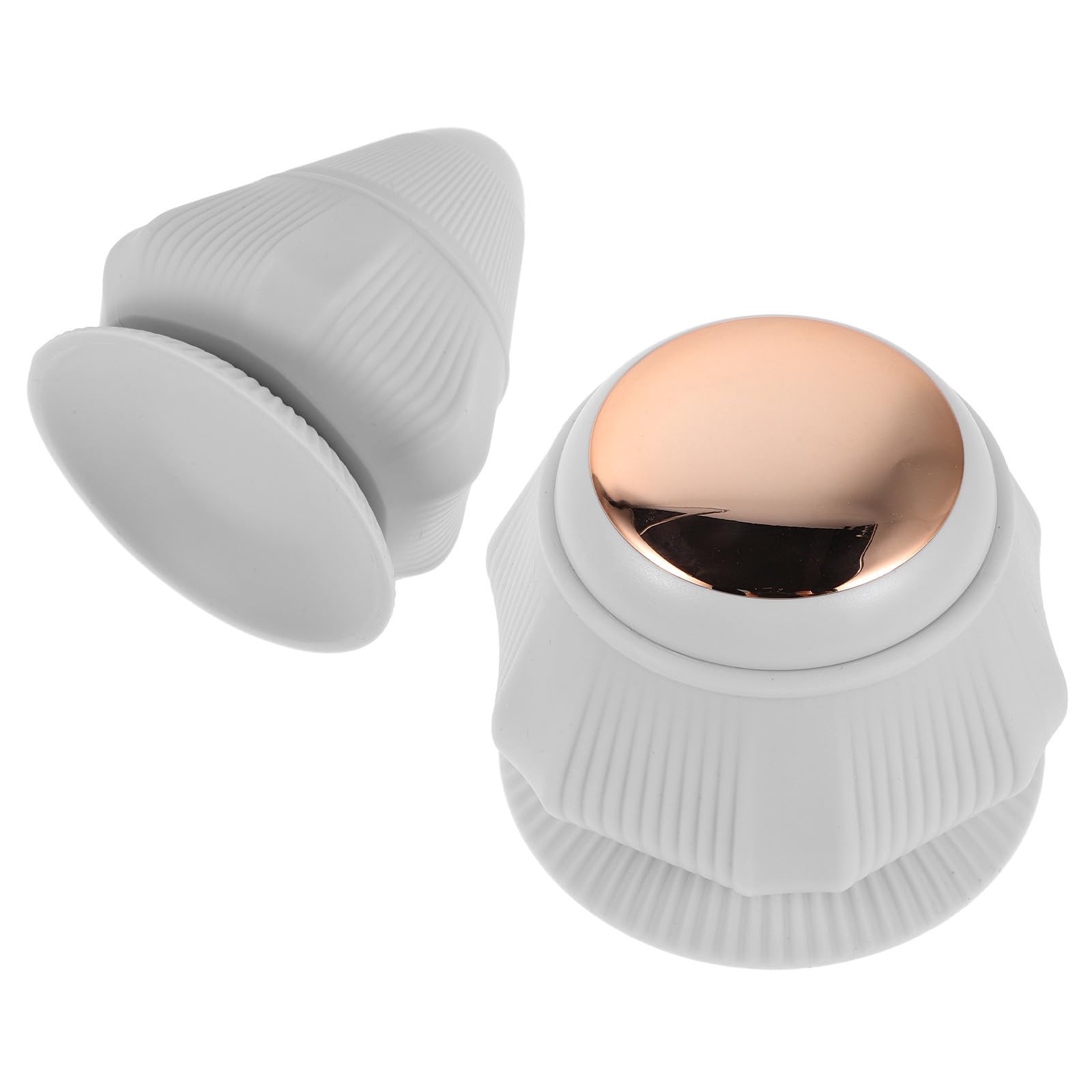 Anneome Tragbarer Massageball mit Vibration und Wärme Kegelmassagegerät aus Kunststoff für Tiefe Gewebemassage von Nacken und Rücken Leicht für Zuhause und Reise