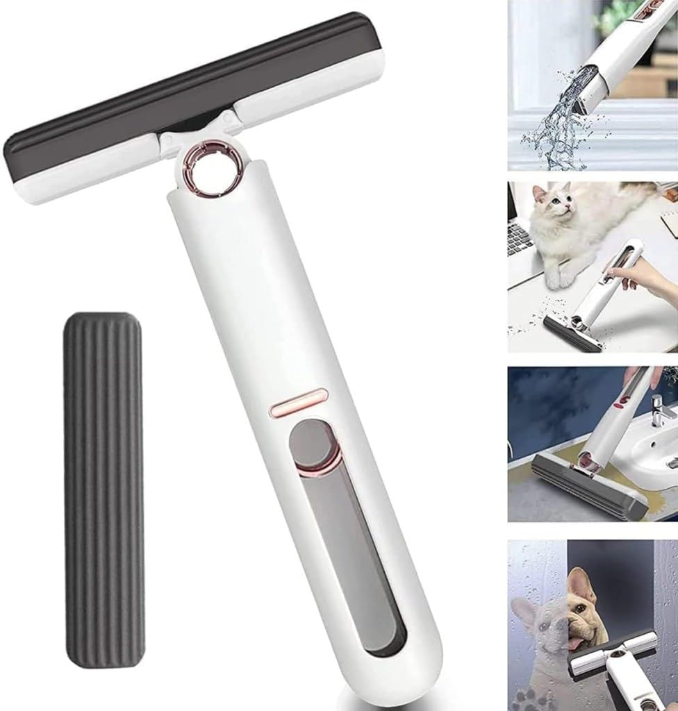 LAYZOO Portable Mini Mop Kitchen Cleaning Tools Car Desk Office SELF-Squeeze Short MOP, Hand WASH-Free Absorbent with 1 Cotton Head, Sponge for Bathroom Kitchens Table (B0CY8NH9DQ) Amazon Price History, Amazon Price Tracker