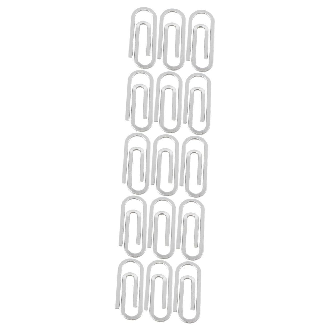 HOMSFOU 5 Set Fermasoldi Inossidabile Clip Per Documenti E Ricevute Pratiche E Resistente Per Ufficio E Casa Design Elegante Per Foto E Note 3 Pezzi * 5