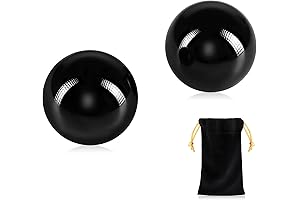 2PCS Black Obsidian Baoding Balls Boost Energy & Exercise Your Hands