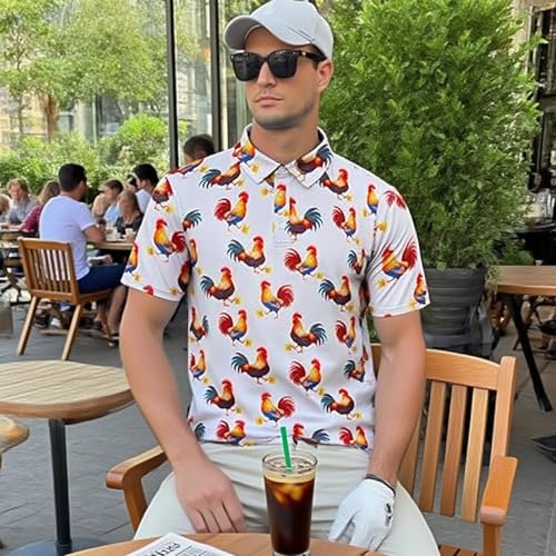 uideazone Golf Shirts for Men Dry Fit Polo Shirt Short Sleeve Moisture Wicking Golf Polos Performance Golf Tennis Shirt3