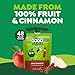 GoGo squeeZ No Sugar Added Applesauce and Fruit Puree, Apple Cinnamon, 3.2 oz Pouches (Pack of 48), Fruit Snacks for Kids, Gluten Free, Nut Free, Recloseable Cap, BPA Free