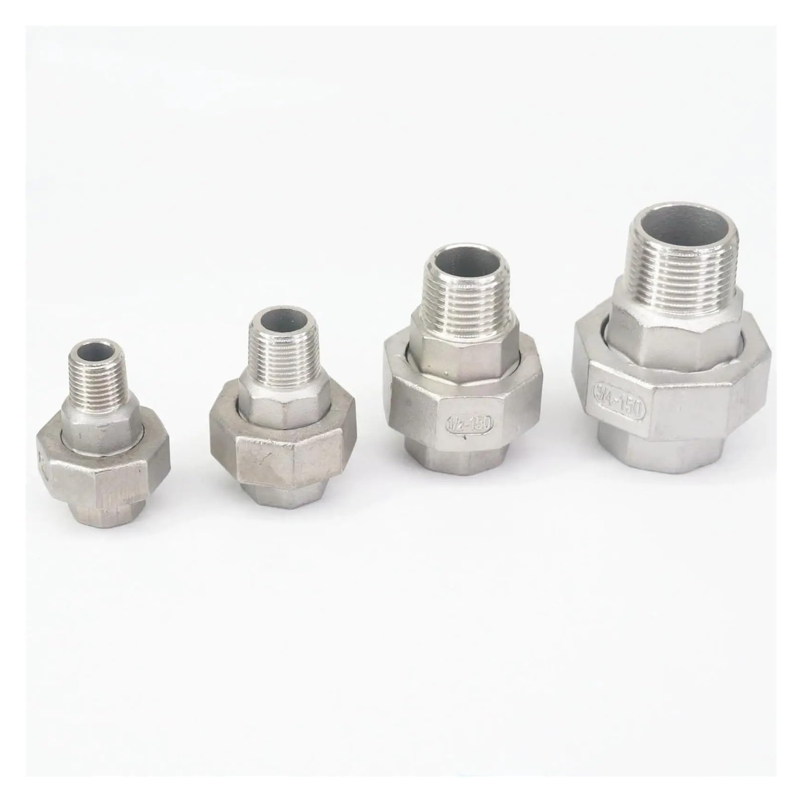 Shftqxslat Women's One Color 1Pc 1" Bsp To Male 304 Stainless Socket Union Pipe Fitting Connector