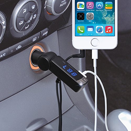 セイワ(SEIWA)FMトランスミッター FMトランスミッターDES φ3.5mm端子+USB+microSD ブラック P234 w17b8b5 FMトランスミッターDES | カー用品のセイワ