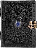 Urban Leather 3 Celtic Moon Lapis Journal for Men Women to Write in, Grimoire Black Book of Shadows...