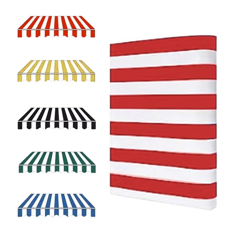 Auvent extérieur rétractable rouge 4x3m avec toile anti-UV imperméable