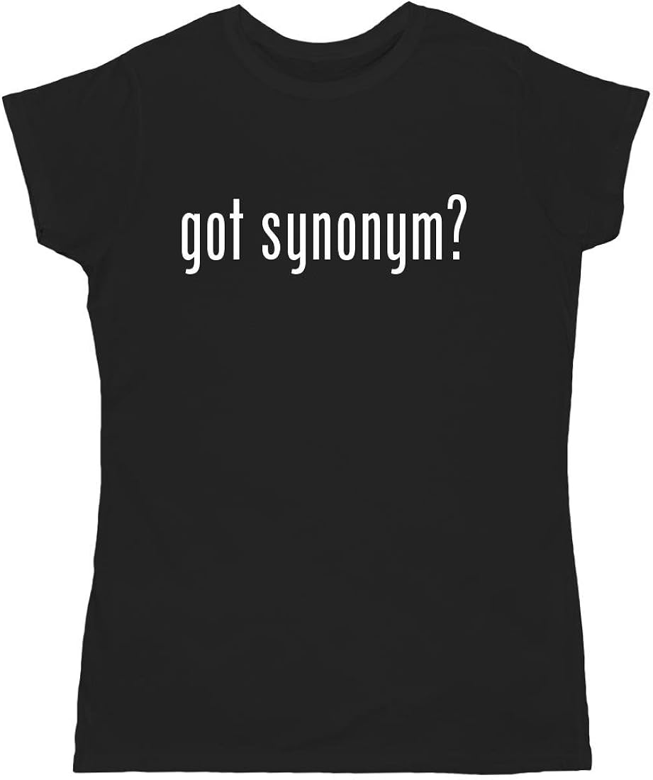 got synonym? Adult Women's TShirt, Black, XXXLarge