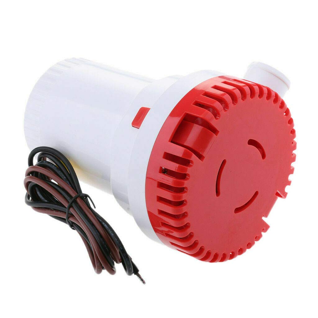 MASO Pompa di sentina ad alta portata elettrica marina sommergibile pompa dell'acqua 2000GPH 12 V per barca Yacht Caravan portatile