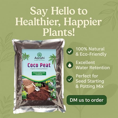 Image of Cocopeat 900 gm | 100% Natural Soil Conditioner & Moisture Retainer | Ready-to-Use Organic Coconut Coir Fibres for Home Gardening, Balcony, and Potted Plants | Eco-Friendly Fertilizer