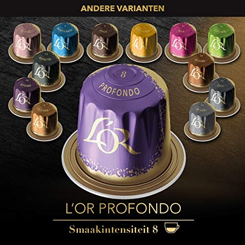 L'OR Espresso Koffiecups Lungo Profondo (160 Lungo Koffie Capsules, Geschikt voor Nespresso* Koffiemachines, Intensiteit 08/12, 100% Arabica Koffie, UTZ Gecertificeerd), 4 x 40 Cups - Afbeelding 5