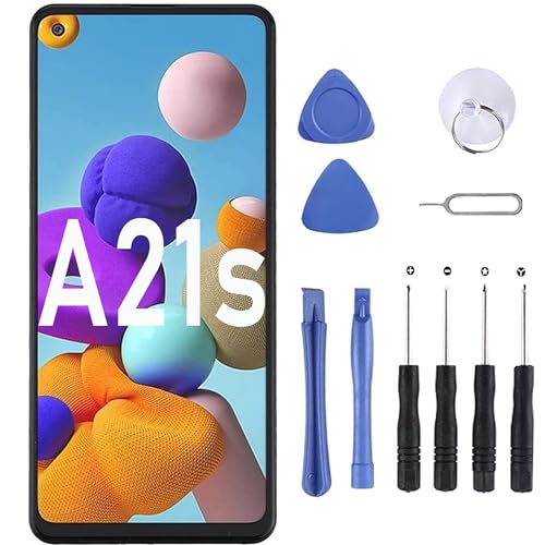 MP+ A21s skärmbyte för Samsung Galaxy A21s med reparationsverktygssats, LCD-pekskärm, digitaliseringsenhet för SM-A217F, SM-A217M, SM-A217N