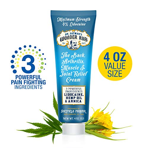 Dr. Sayman’s Wonder Rub – Best Pain Relief Cream for Back, Arthritis, Muscle & Joint Pain/Lidocaine with a Botanical Blend/Single (4oz) Dr. Sayman’s Wonder Rub – Best Pain Relief Cream for Back, Arthritis, Muscle & Joint Pain/Lidocaine with a Botanical Blend/Single (4oz)