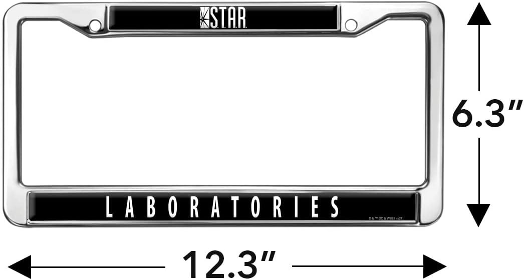 GRAPHICS & MORE Flash Star Labs Full Size Standard License Plate Metal Frame