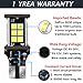 Botepon 1600 Lumens Extremely Bright 921 912 T15 Led Backup Lights Bulb, Error Free 3030 24-SMD Led Bulb for Car Led Backup Reverse Lights 12V 24V (Pack of 2)