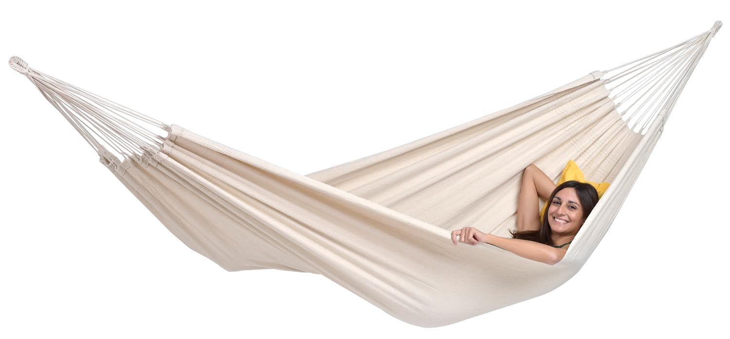 Amazonas Hammock AZ-1018140 Barbados Amaca, Natura, Natura, capacità di carico 200 kg, bianco 230x150