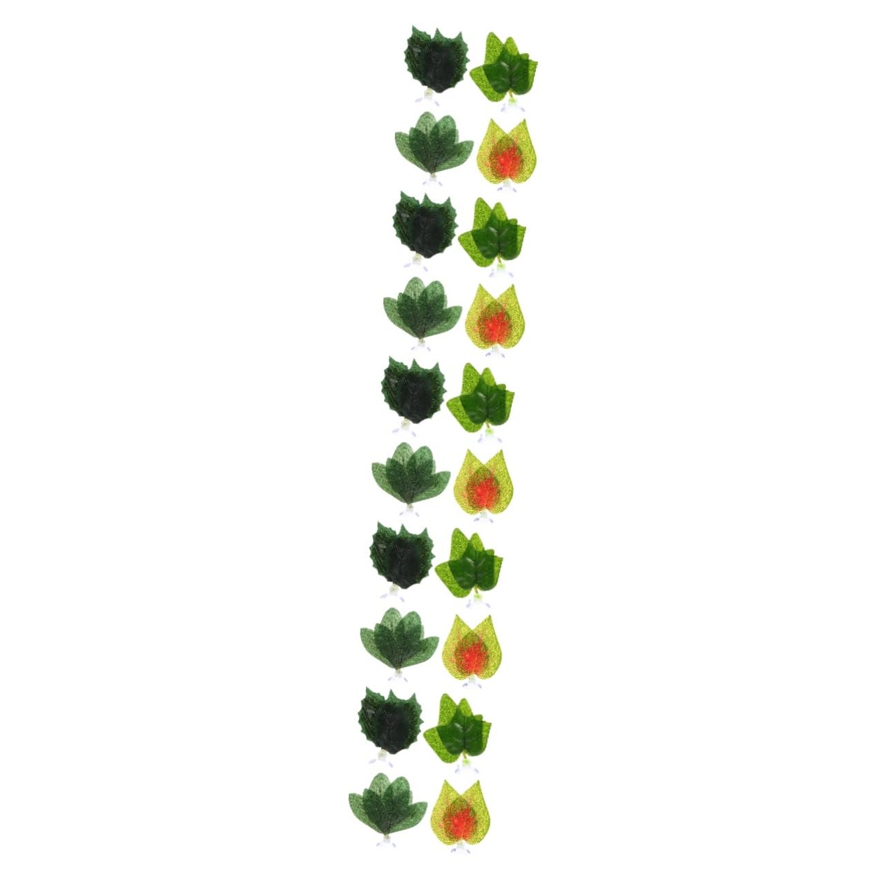 DOITOOL 20piezas Plantas Artificiales para Acuario Decoración De Terrario Simulación Realista Pérdida Accesorio para Peceras y Reptiles Plástico Duradero y Seguro para Peces