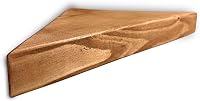 Generisch Kézzel Készített Fa Sarokpolc - 24x35 cm Lebegő Fali Polc Nappaliba, Konyhába, Gyerekszobába - 5 kg Teherbírású Tömörfa Falipolc R 1