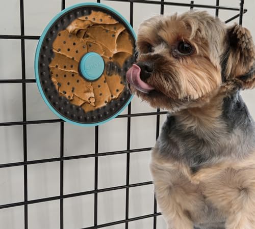 Image of SPOT Soothers Multipurpose Dog Lick Mat - 6in Slow Feeder & Crate Enrichment Toy for Small & Medium Dogs and Puppies, Food-Grade Rubber, Dishwasher Safe, Anxiety & Boredom Relief