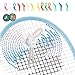 The Mujen Silicone Rubber String Tennis Racket Dampener, 3 Pack Dampeners, Vibration Dampener, Tennis Elbow, Reduce Vibration, Shock Absorber (White)