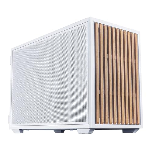 Image of Lian Li B4-mATX 21.3L PC Case, 358mm GPU, 360 AIO, 2 Slim Fans, White Wood | 2 Pre-Installed 120mm Slim Top Fans, Supports 360mm AIO, 140mm ATX PSU, Horizontal /Vertical Setup, Small Form Factor (B4W-WD)