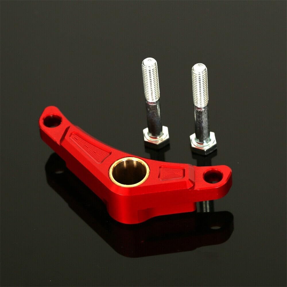 Motorcycle Support Shift Stabilizer Gear Shift Shaft Support Bracket Stabilizer Compatible with CRF110F 2013-2024 Aluminum Alloy Speed Support Lever Stabilizer Bracket (red)