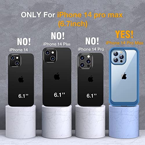 OMGZONE Case compatible with iPhone 14 Pro Max,360 Degree Full Body Case built-in Privacy Screen Protector and Double-Sided Tempered Glass,Rugged Shockproof Bumper Case for iPhone 14 Pro Max,Black - Image 2