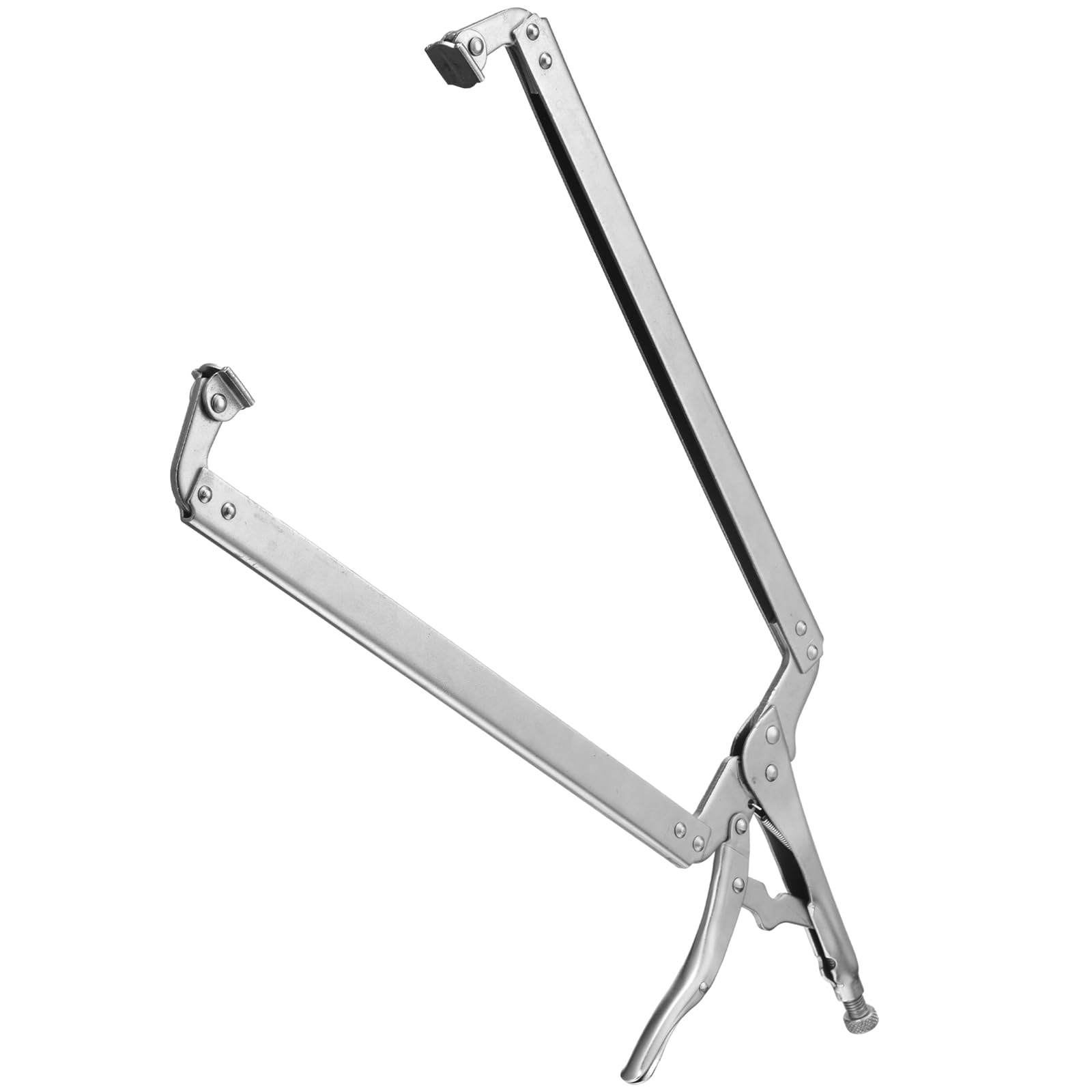 Yexiya 24 Inch Locking C Clamp Large Opening Jaws Locking Pliers Adjustable with Grip Swivel Pads Alloy Steel C Clamp for Shop Home Farm Auto Workshop